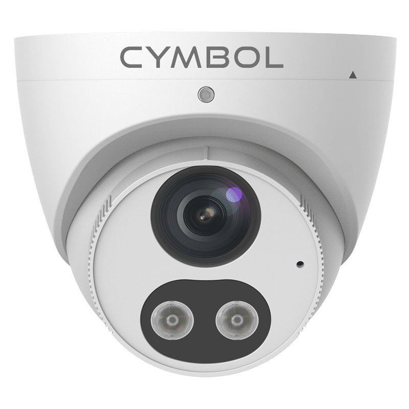 Cymbol 8MP 4K Tri-guard Turret Camera Two-way Audio & Light – White