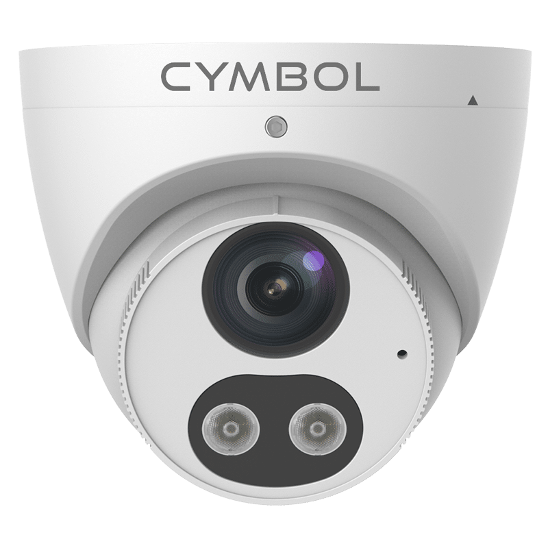 Cymbol 8MP 4K Tri-guard Turret Camera Two-way Audio & Light – White